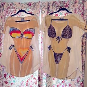 LOT OF 2 Fake My Bikini - Beach Cover Up